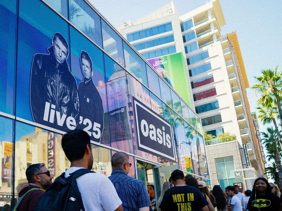 Oasis Live '25 pop-up store in Los Angeles